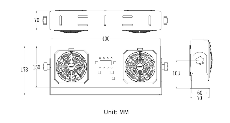 Quạt Khí Ion Hai Đầu KF-40AR KESD-Cao Tần Chống Tĩnh Điện Công Nghiệp