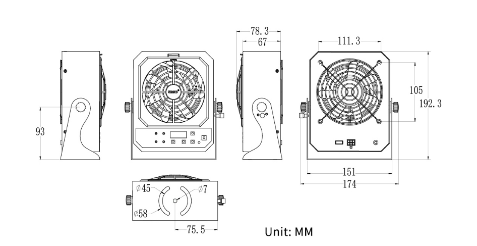 Máy Thổi Khí Ion Tự Làm Sạch KF-21AW-6P 