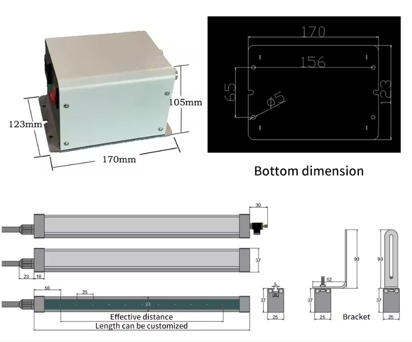 Thanh khử tĩnh điện chất lượng cao được CE phê duyệt 