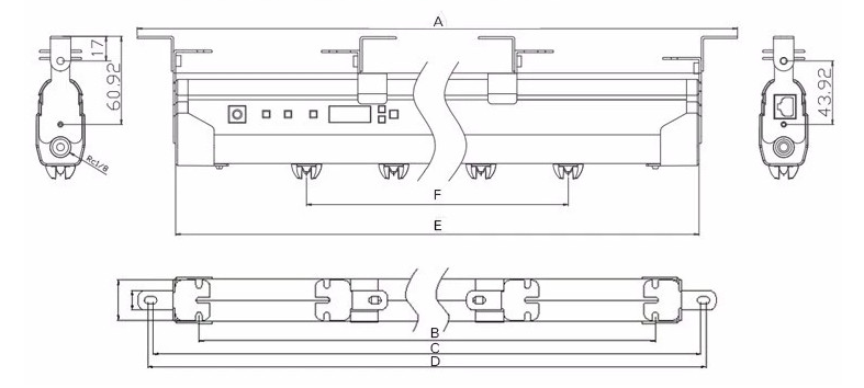 Thanh khử tĩnh điện ion hóa xung AC KE-55H