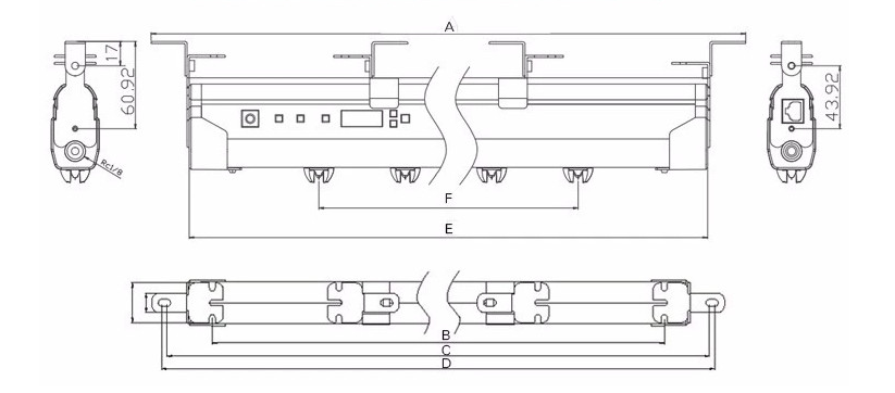 Thanh Ion Khí Dài 1.3m KE-132X-Thiết Bị Kiểm Soát Tĩnh Điện